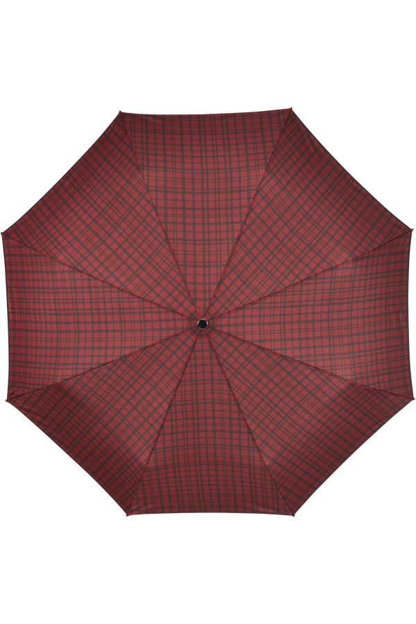 Samsonite Wood Classic S 3 Sect. Auto O/C Crook  Bordeaux Scottish