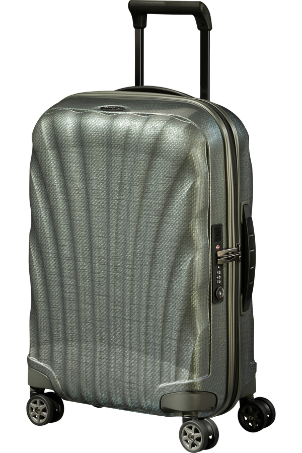 Samsonite C-Lite Spinner Expandable 55cm  Metalická zelená
