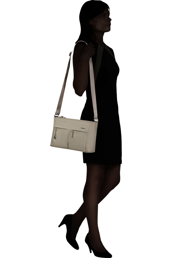 Samsonite Move 5.0 Horiz. Shoulder Bag + Flap  Stone Green