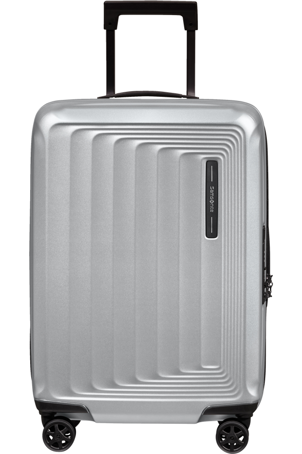 Samsonite Nuon Spinner Expandable 55cm  Matná stříbrná