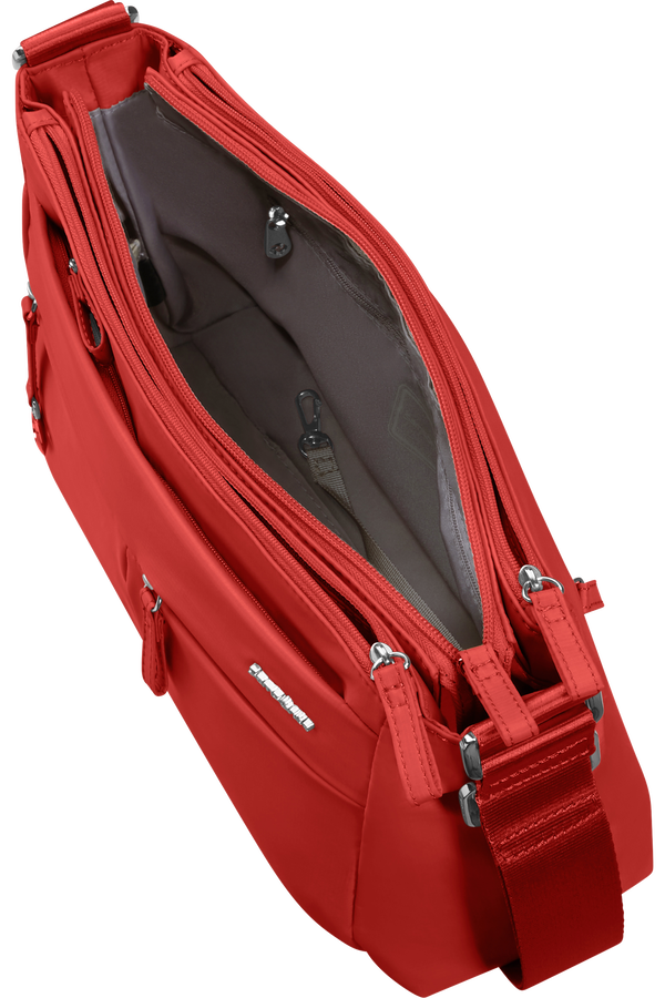 Samsonite Move 5.0 Horiz. Shoulder Bag + Flap  Korálová červená