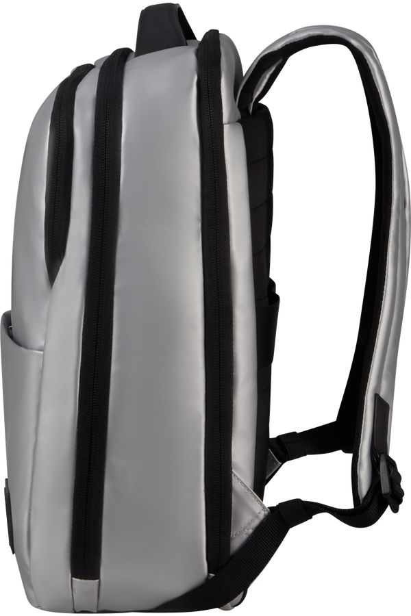 Samsonite Wander Last Backpack 14.1'  Metalick&aacute; stř&iacute;brn&aacute;
