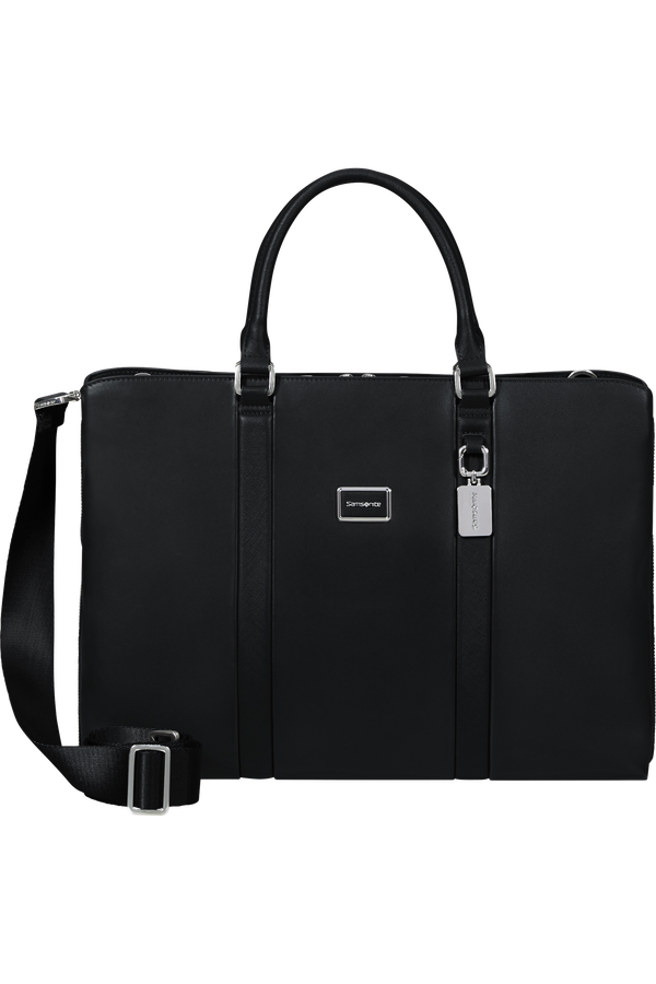 Image Biz Leather Aktovka 15.6" | Samsonite Image Biz Leather Briefcase 15.6'  Čern&aacute;