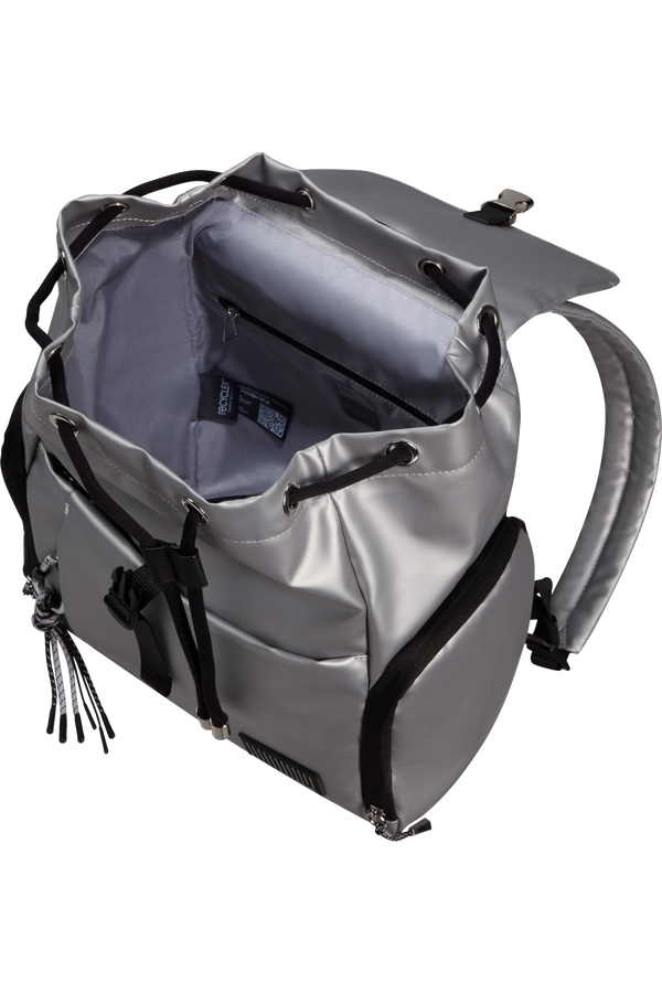 Samsonite Wander Last Backpack 3PKT 1 Buckle  Metalická stříbrná