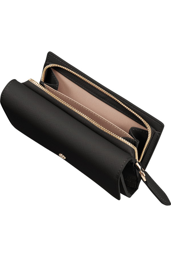 Samsonite My Samsonite Slg L W 12cc+Zip Ext M  Black Samsonite My Samsonite Slg L W 12cc+Zip Ext M  Black