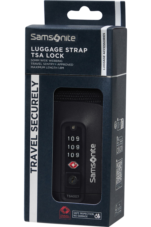 Samsonite Ta Revolution Luggage Strap/TSA Lock  Černá
