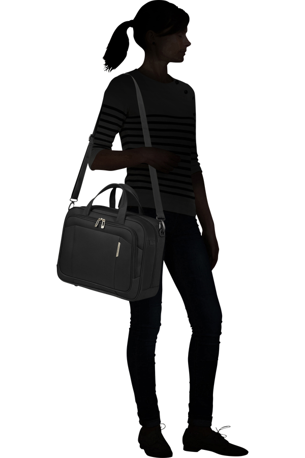 Samsonite Respark LAPTOP SHOULDER BAG  Ozone Black Samsonite Respark LAPTOP SHOULDER BAG  Ozone Black