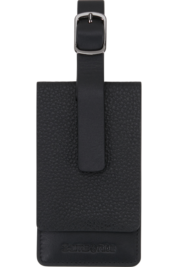 Samsonite Ta Revolution Leather Luggage Tag  Čern&aacute;