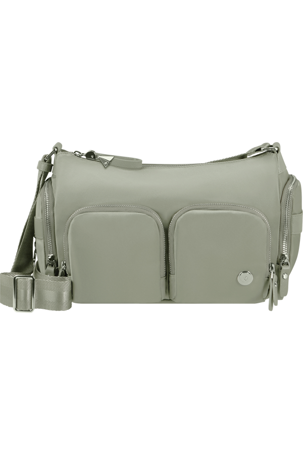 Samsonite Karissa Evo Shoulder Bag Multi Pkt  Šedo-zelená