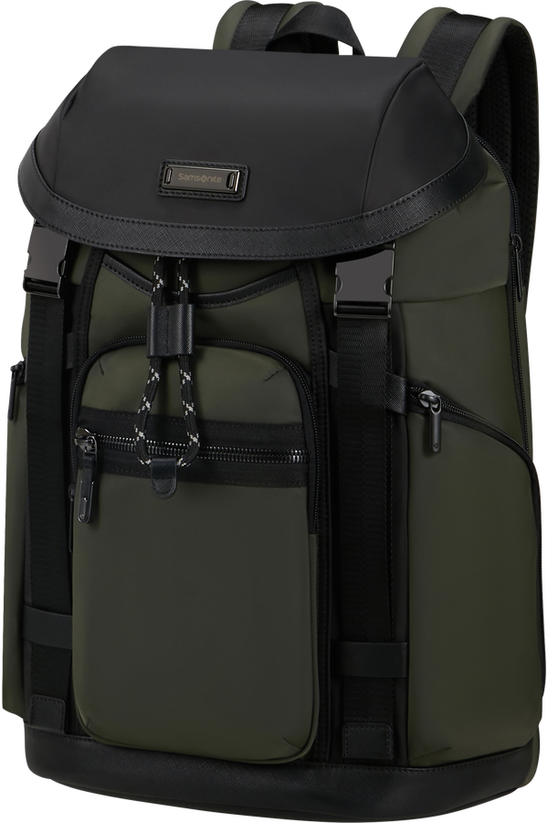 Samsonite Relyon Backpack M 15.6'' with flap  Zelen&aacute;
