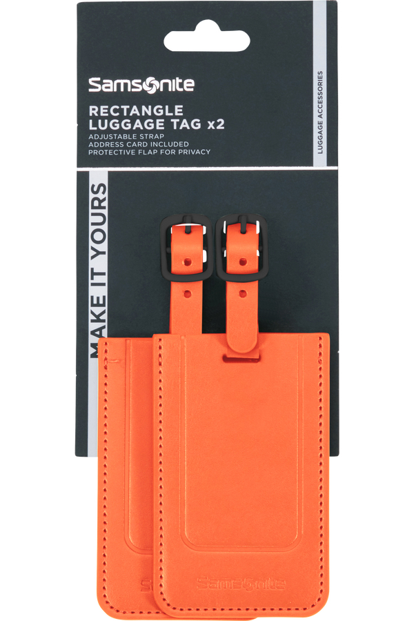 Samsonite Ta Revolution Rectangle Luggage Tag x2  Oranžov&aacute;