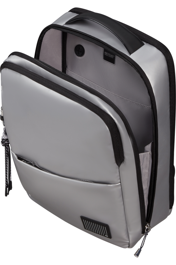 Samsonite Wander Last Backpack 14.1'  Metalick&aacute; stř&iacute;brn&aacute;