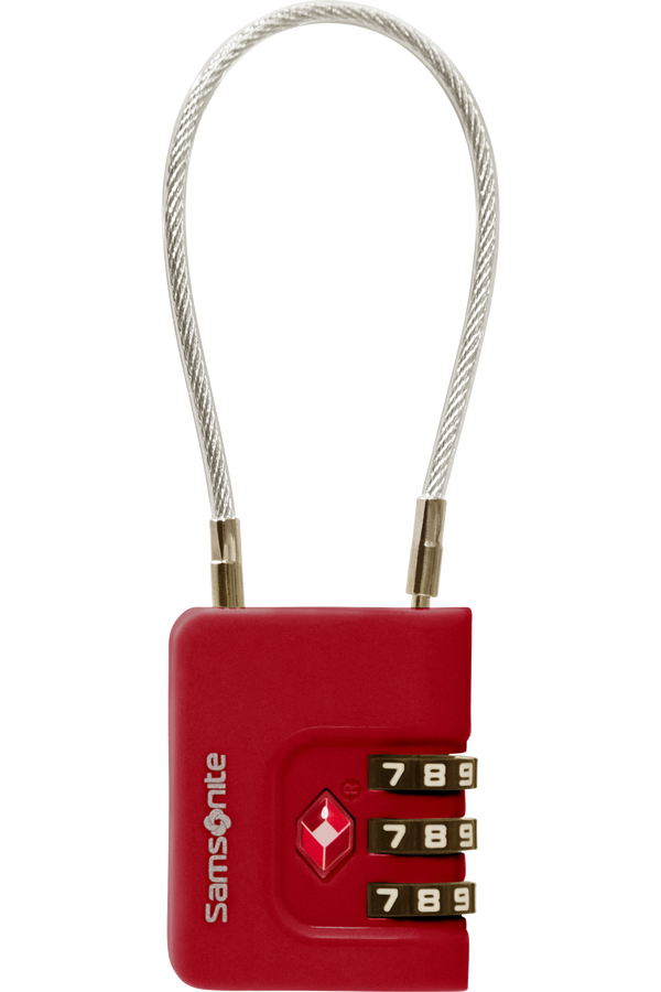 Samsonite Ta Revolution Cablelock 3 dial TSA  Červená