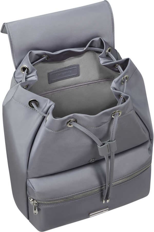Samsonite Zalia 3.0 Backpack 1 Buckle  Stř&iacute;brn&aacute; &scaron;ed&aacute;