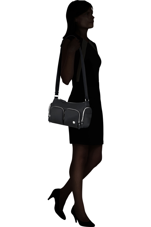 Samsonite Karissa Evo Shoulder Bag Multi Pkt  Čern&aacute;