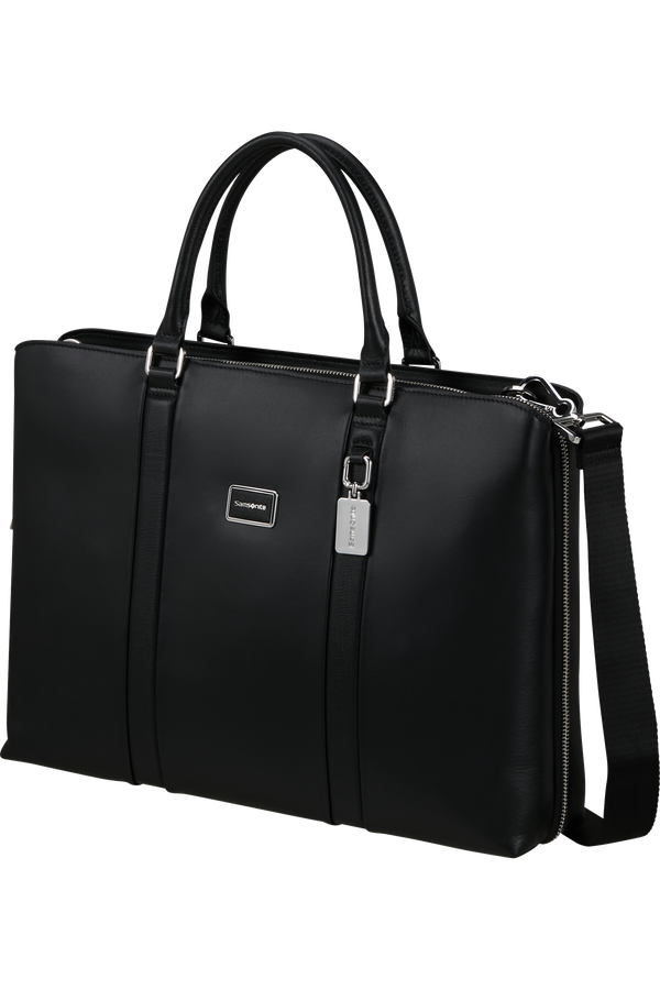 Image Biz Leather Aktovka 15.6" | Samsonite Image Biz Leather Briefcase 15.6'  Čern&aacute;