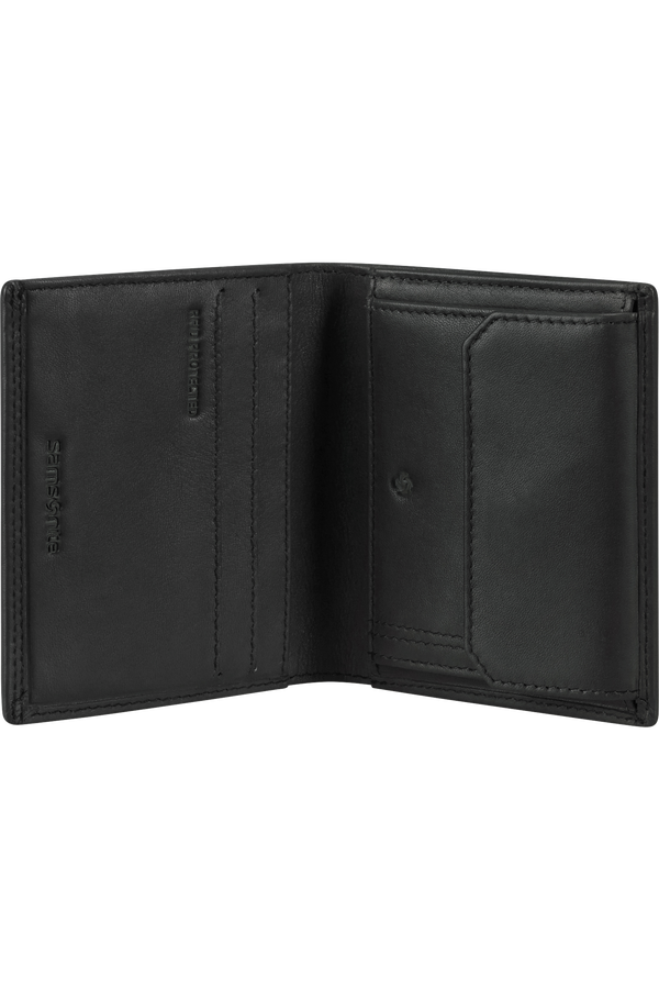 Samsonite Attack 2 Slg 124 - WAL S 3/2CC+COIN+C  Čern&aacute;