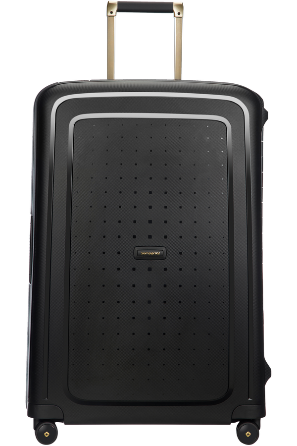 Samsonite S'Cure DLX Spinner 75cm/28inch  Black/Gold Deluscious