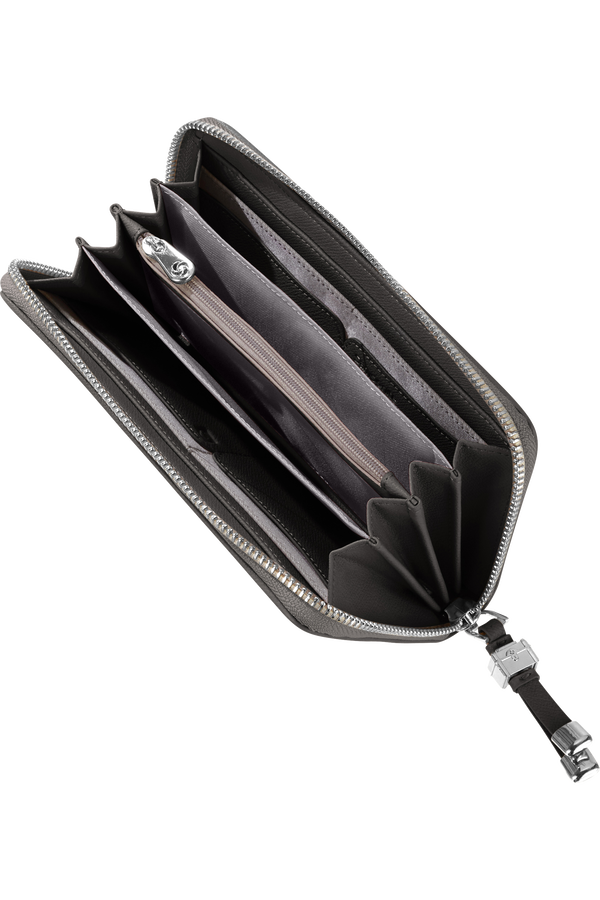 Samsonite Karissa Slg Wallet ZIP Around L  Čern&aacute;