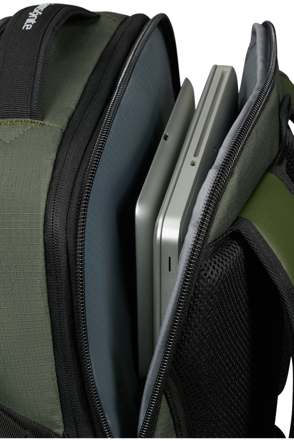 Samsonite Roadseeker Laptop Backpack Expandable L  Tmavě olivov&aacute; zelen&aacute;