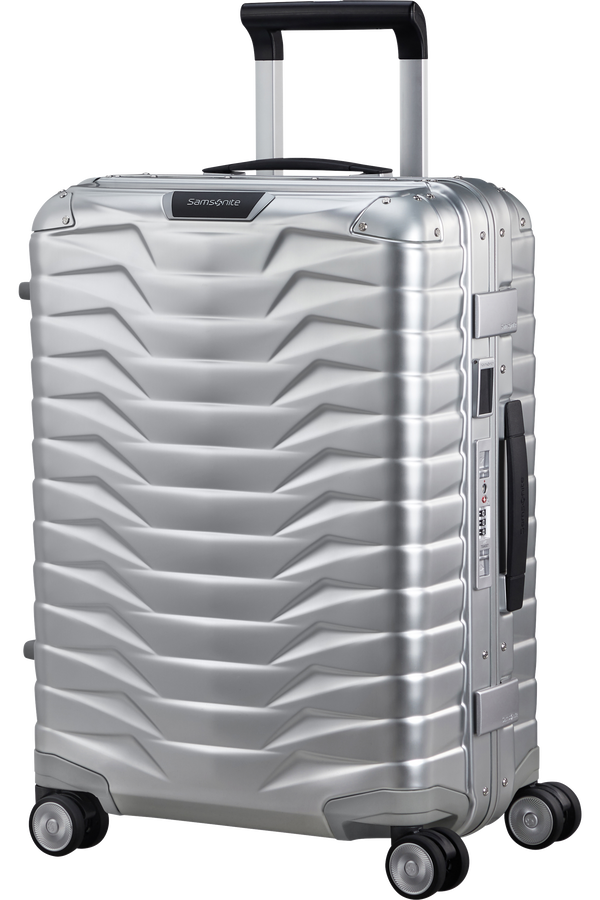 Samsonite Proxis Alu Spinner 55cm  Hl&iacute;n&iacute;kov&aacute; stř&iacute;brn&aacute;