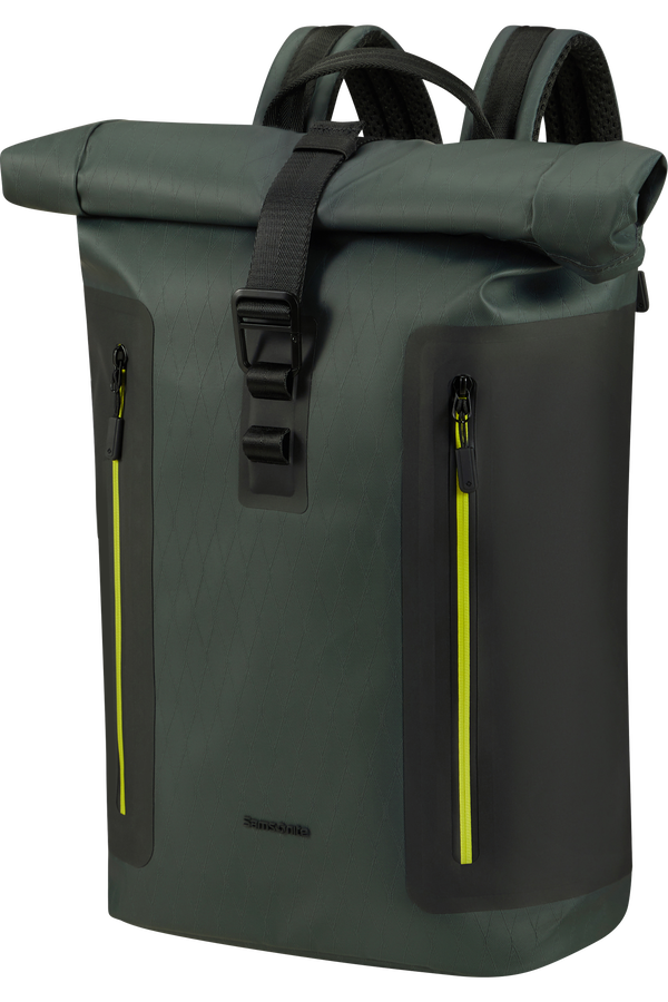 Samsonite Coatify Biz Rolltop Backpack 15.6'  Dark Teal/Lime