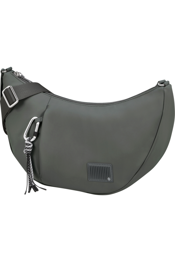 Samsonite Wander Last Hobo Bag  Gunmetal Green Samsonite Wander Last Hobo Bag  Gunmetal Green