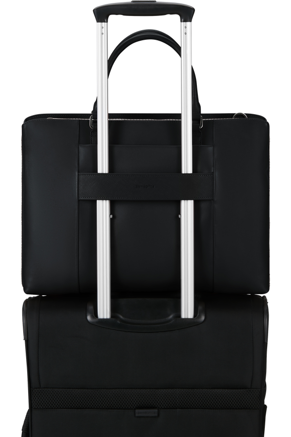 Image Biz Leather Aktovka 15.6" | Samsonite Image Biz Leather Briefcase 15.6'  Čern&aacute;
