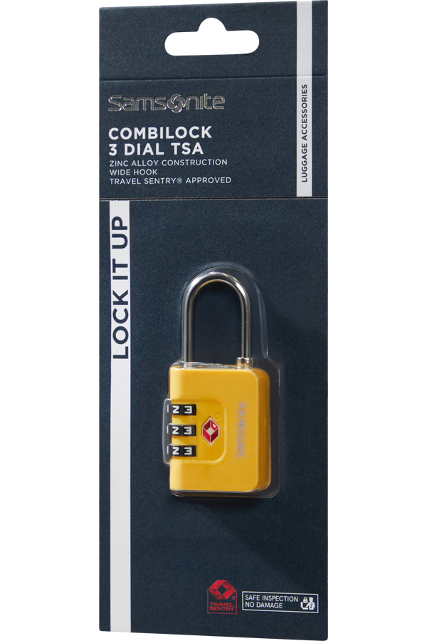 Samsonite Ta Revolution Combilock 3 dial TSA  Žlutá