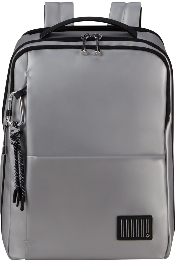 Samsonite Wander Last Backpack 14.1'  Metalick&aacute; stř&iacute;brn&aacute;