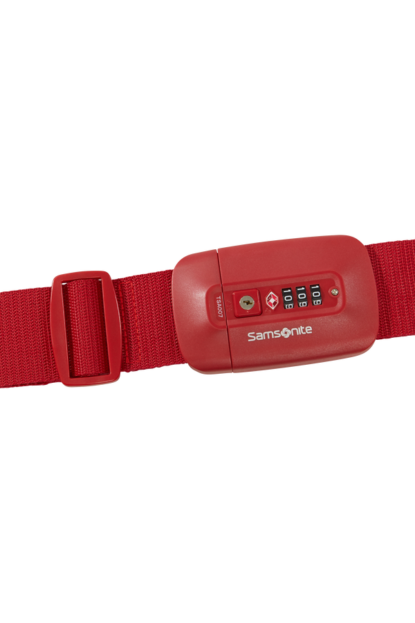Samsonite Ta Revolution Luggage Strap/TSA Lock  Červená