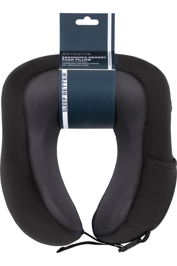 Samsonite Ta Revolution Ergonomic Memory Foam Pillow  Černá