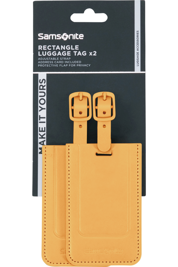 Samsonite Ta Revolution Rectangle Luggage Tag x2  Žlutá Samsonite Ta Revolution Rectangle Luggage Tag x2  Žlutá