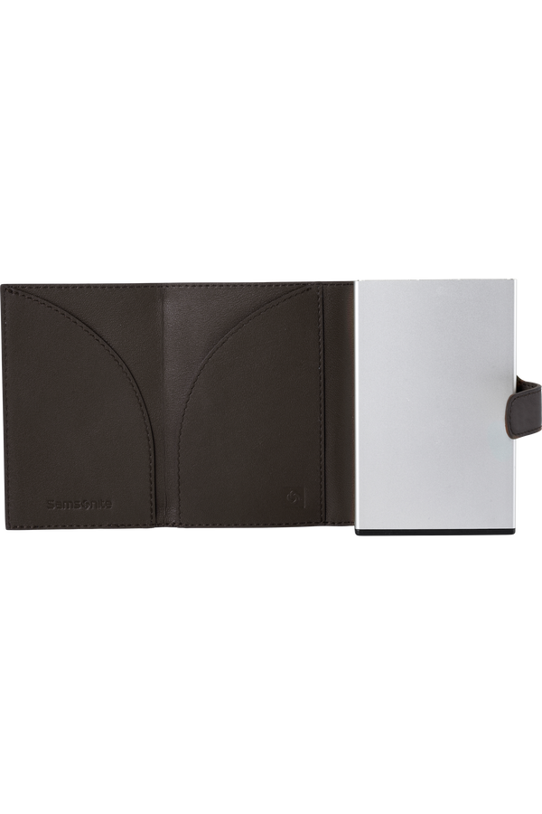 Samsonite Alu Fit 202 - Slide-up Wallet  Tmavě hnědá