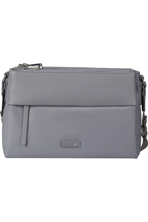 Samsonite Zalia 3.0 H.Shoulder Bag 3 Comp  Stř&iacute;brn&aacute; &scaron;ed&aacute;