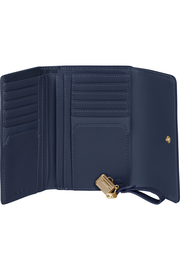 Samsonite Karissa 2.0 Slg 303 - L W 12CC+ZIP EXT M  Půlnočn&iacute; modr&aacute;