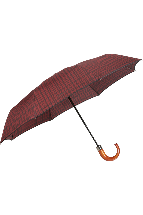 Samsonite Wood Classic S 3 Sect. Auto O/C Crook  Bordeaux Scottish