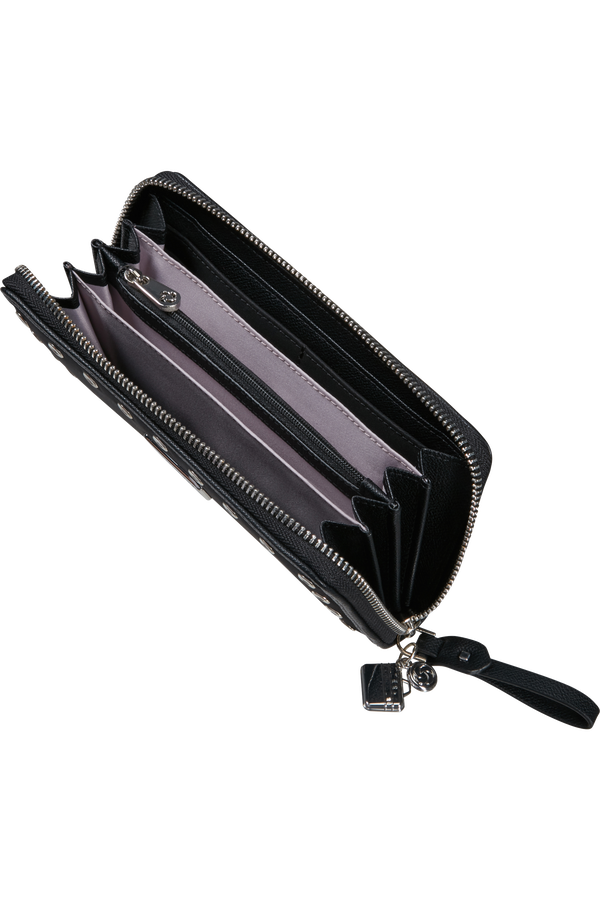 Samsonite Karissa 2.0 Slg 419 - L Zip Arount Eylt L  Black/Eyelets