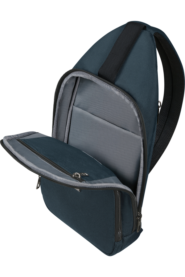 Samsonite Sacksquare Sling Bag M  Modrá Samsonite Sacksquare Sling Bag M  Modrá