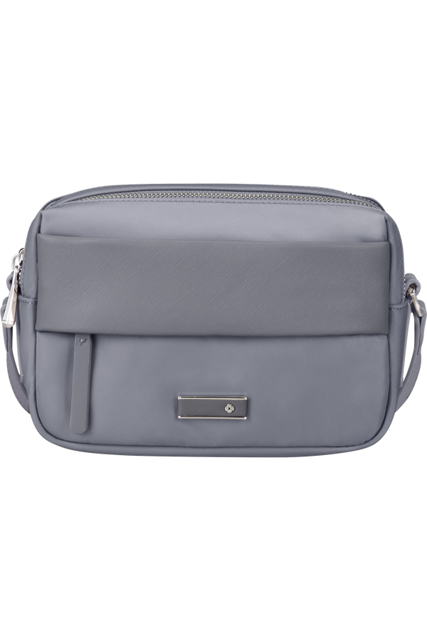Samsonite Zalia 3.0 Shoulder Bag 2 Comp  Stř&iacute;brn&aacute; &scaron;ed&aacute;