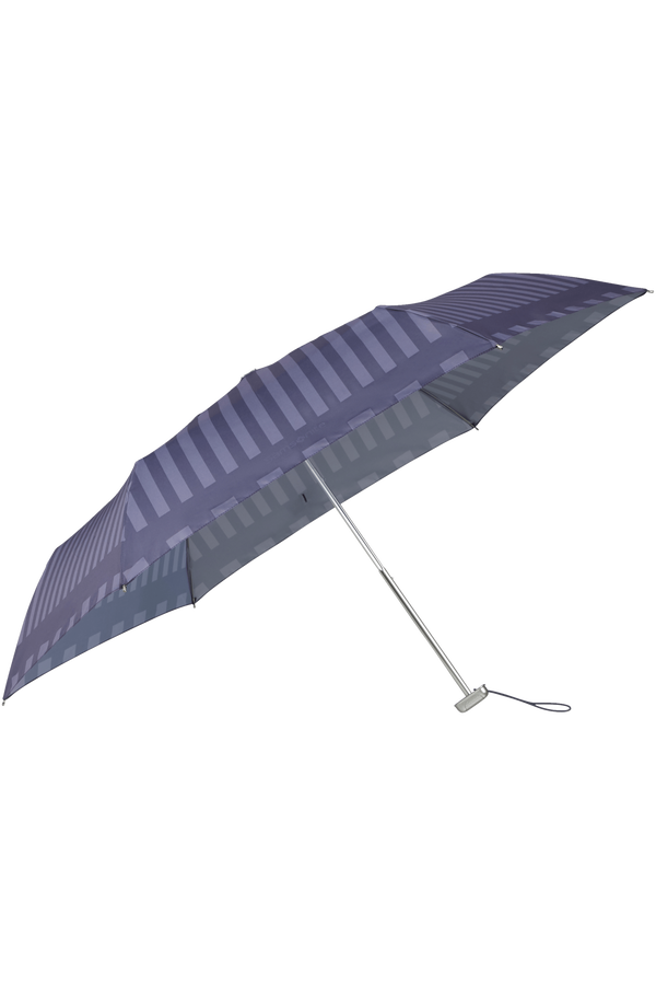 Samsonite Alu Drop S 3 Sect. Manual Flat  Smokey Violet Stripes