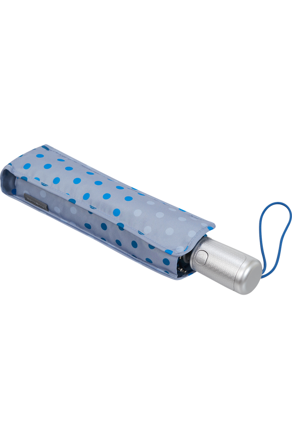 Samsonite Alu Drop S Safe 3 Sect. Auto O/C  Blue Dots