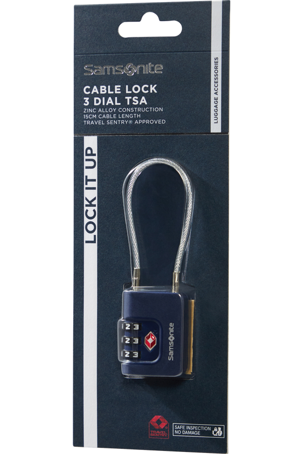 Samsonite Ta Revolution Cablelock 3 dial TSA  Půlnoční modrá