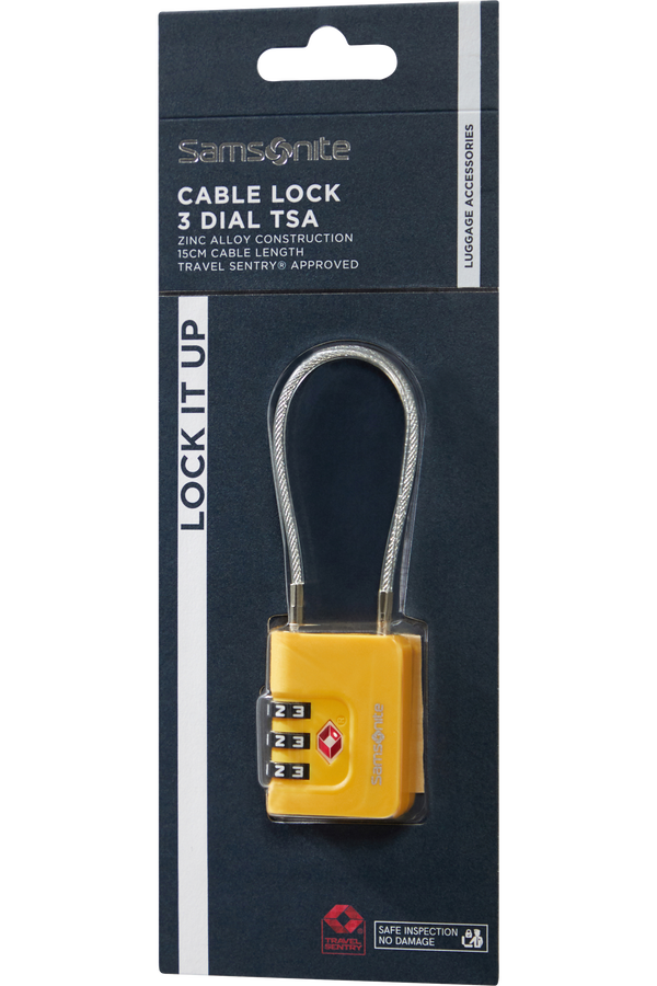 Samsonite Ta Revolution Cablelock 3 dial TSA  Žlutá