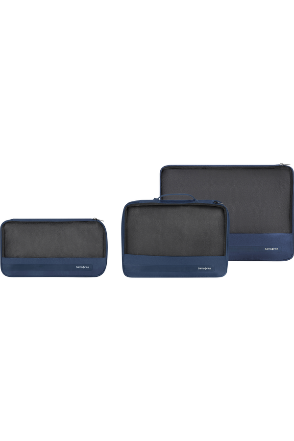 Samsonite Ta Revolution Set of 3 Packing Cubes  Půlnočn&iacute; modr&aacute;