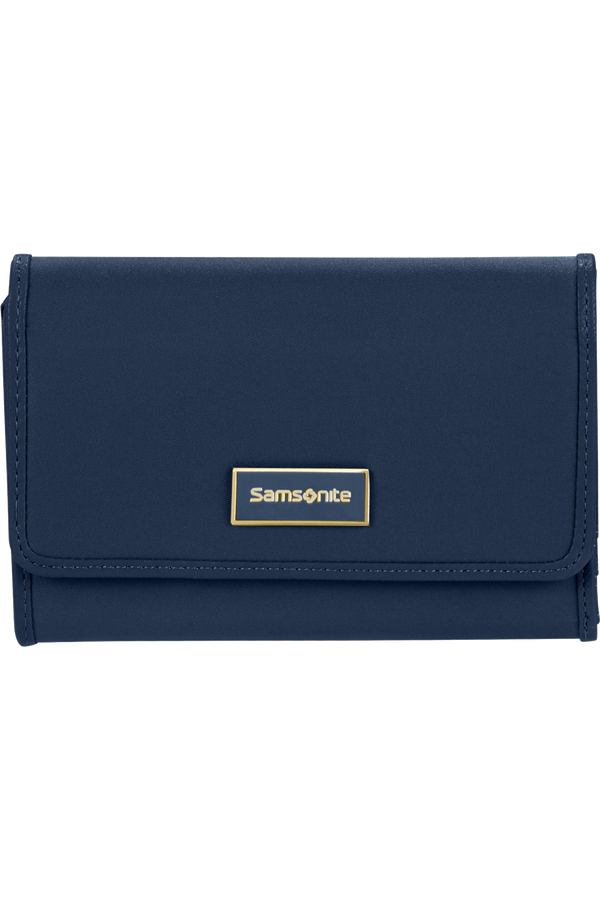Samsonite Karissa Slg Wallet 12CC+ZIP EXT M  Tmav&aacute; n&aacute;mořn&iacute; modr&aacute;