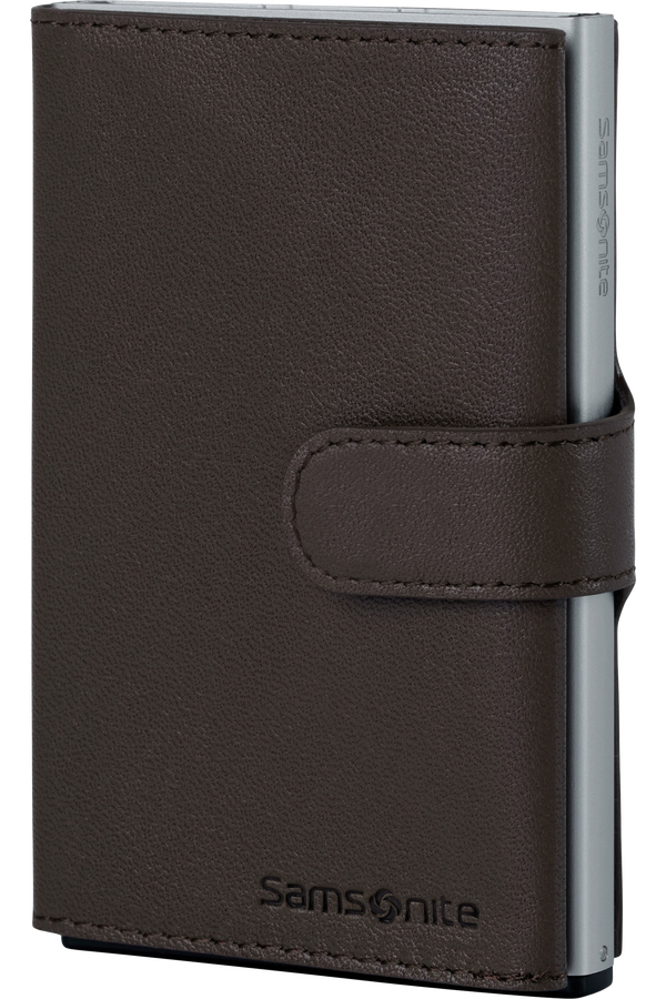 Samsonite Alu Fit 202 - Slide-up Wallet  Tmavě hnědá
