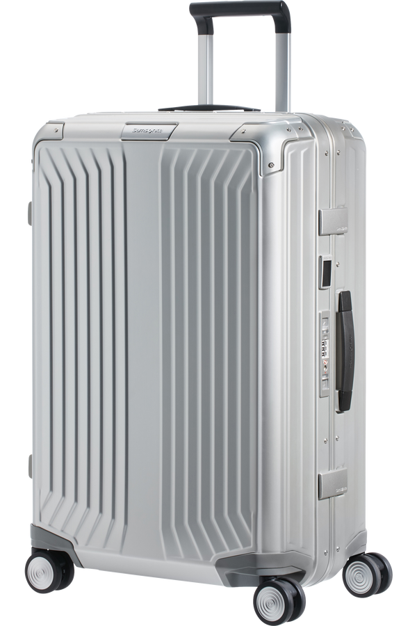 Samsonite Lite-Box Alu Spinner 69cm  Hl&iacute;n&iacute;kov&aacute; stř&iacute;brn&aacute;