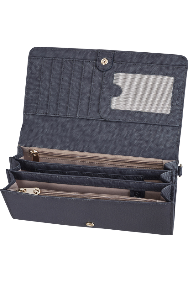 Samsonite My Samsonite Slg L W 14cc+2w+2z Coin  Grey Blue Samsonite My Samsonite Slg L W 14cc+2w+2z Coin  Grey Blue