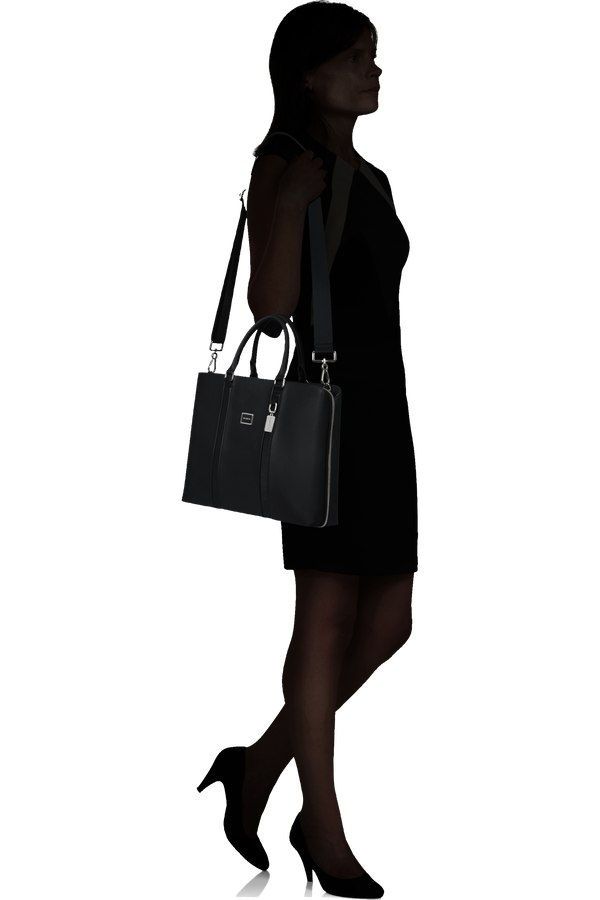 Image Biz Leather Aktovka 15.6" | Samsonite Image Biz Leather Briefcase 15.6'  Čern&aacute;